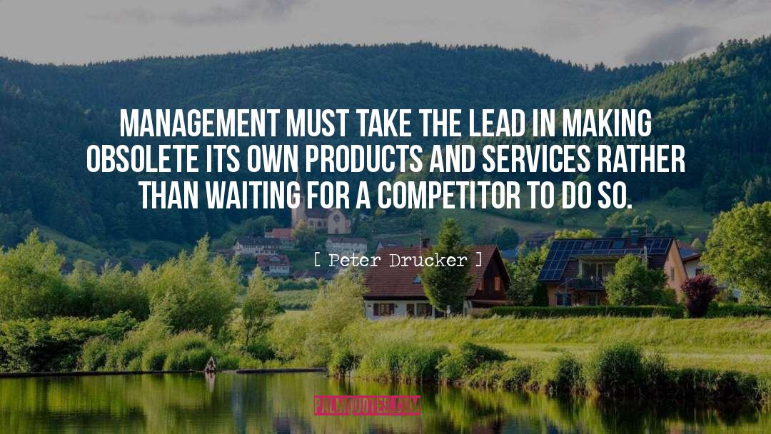 Competitor quotes by Peter Drucker