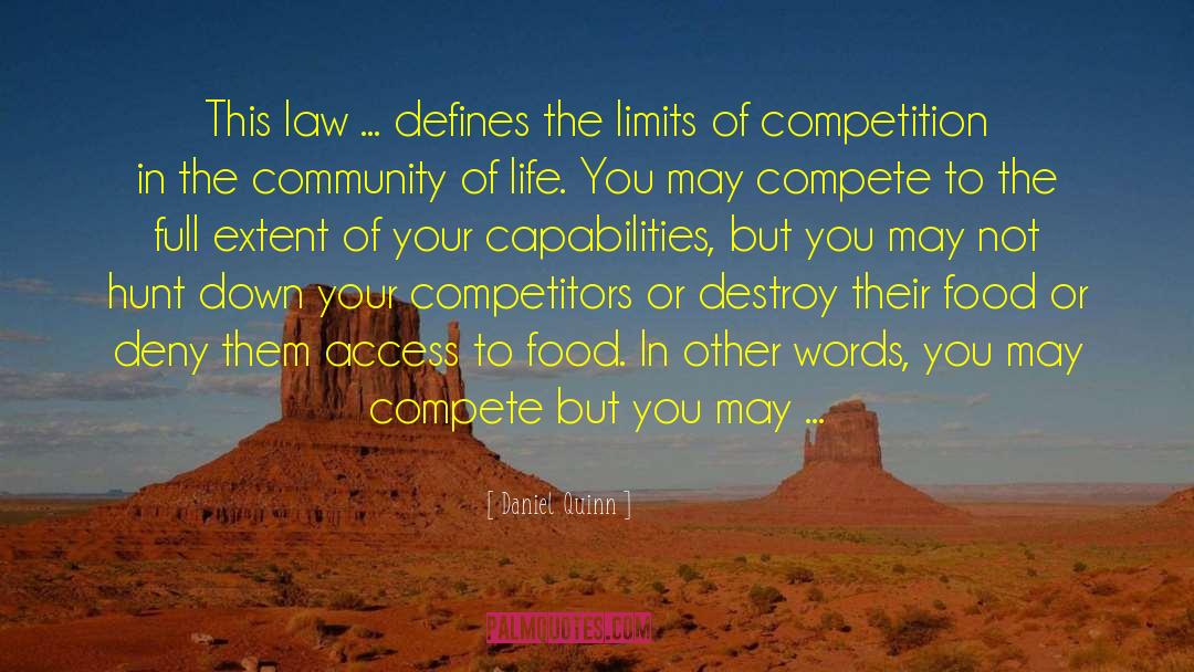 Competitors quotes by Daniel Quinn