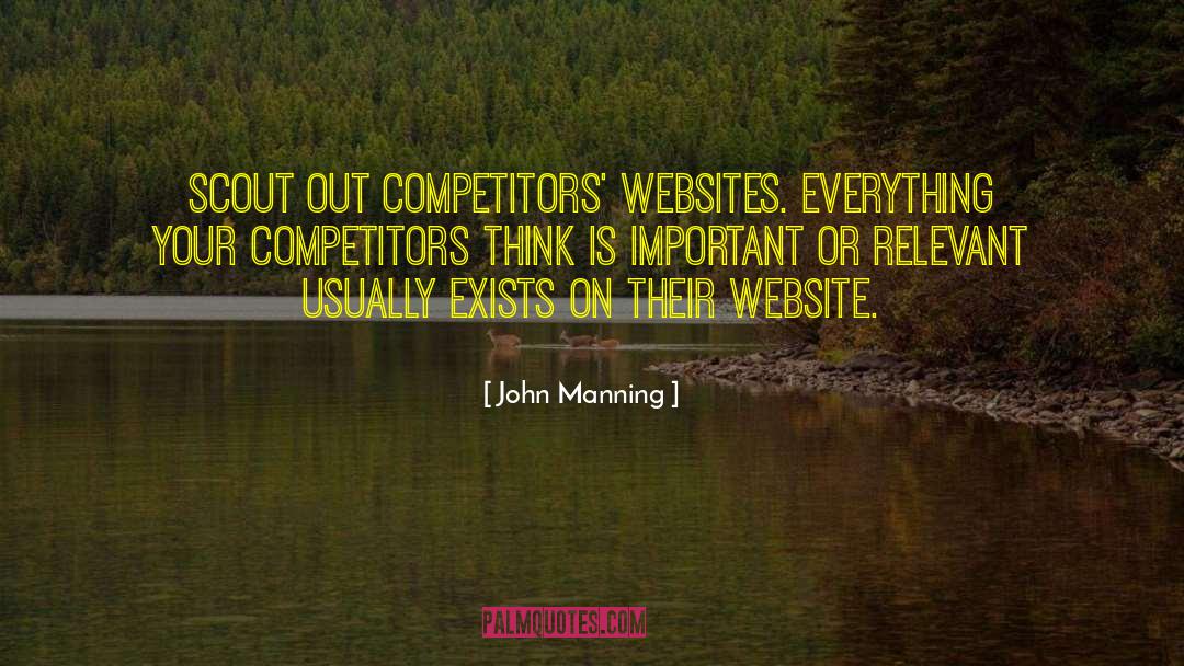 Competitors quotes by John Manning