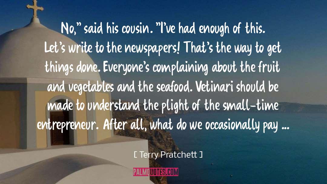 Complaining quotes by Terry Pratchett