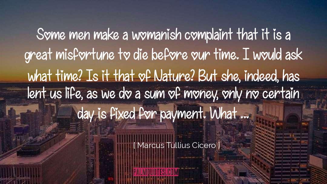 Complaining Reset quotes by Marcus Tullius Cicero