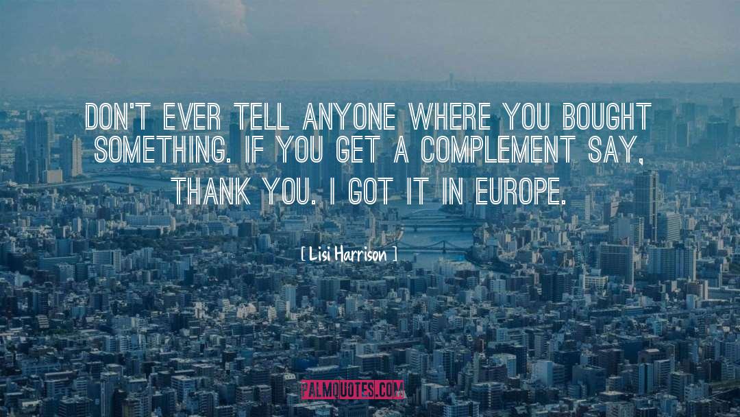 Complement quotes by Lisi Harrison