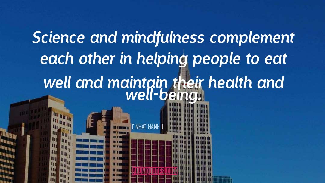 Complement quotes by Nhat Hanh