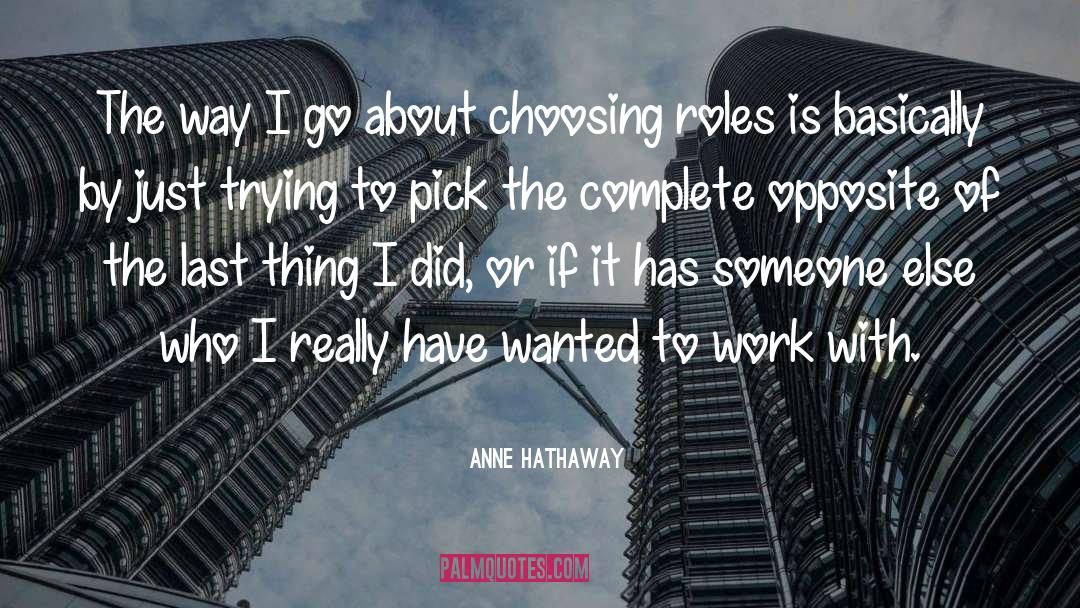 Complete Opposites quotes by Anne Hathaway