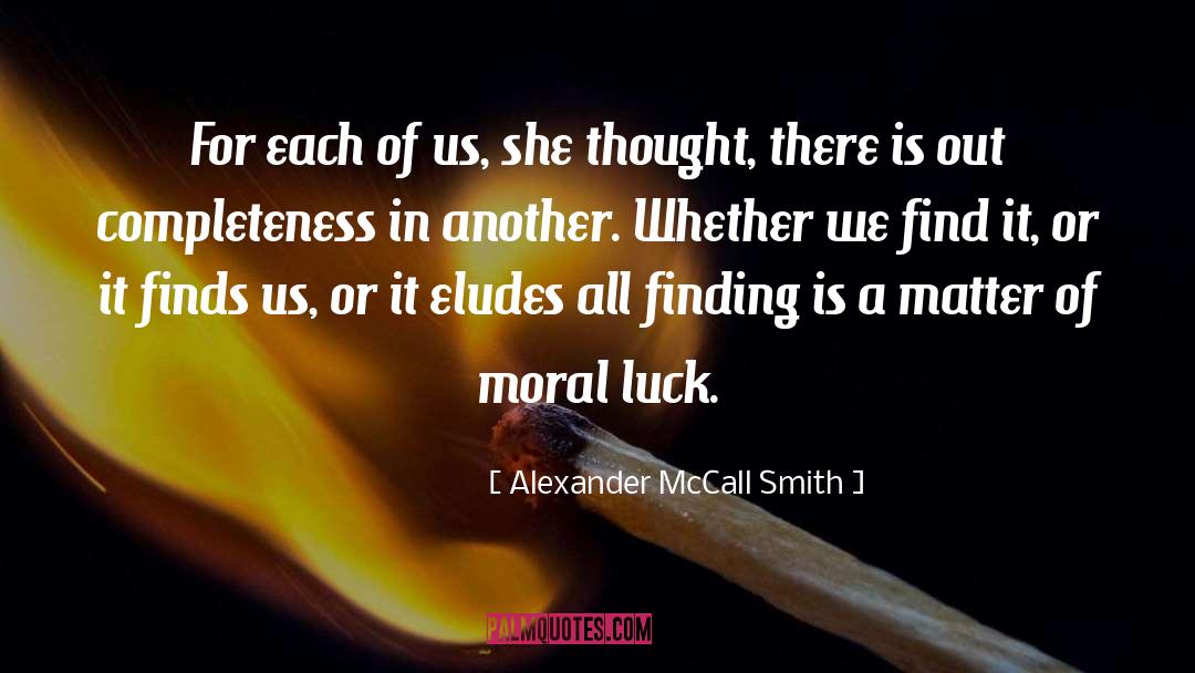Completeness quotes by Alexander McCall Smith