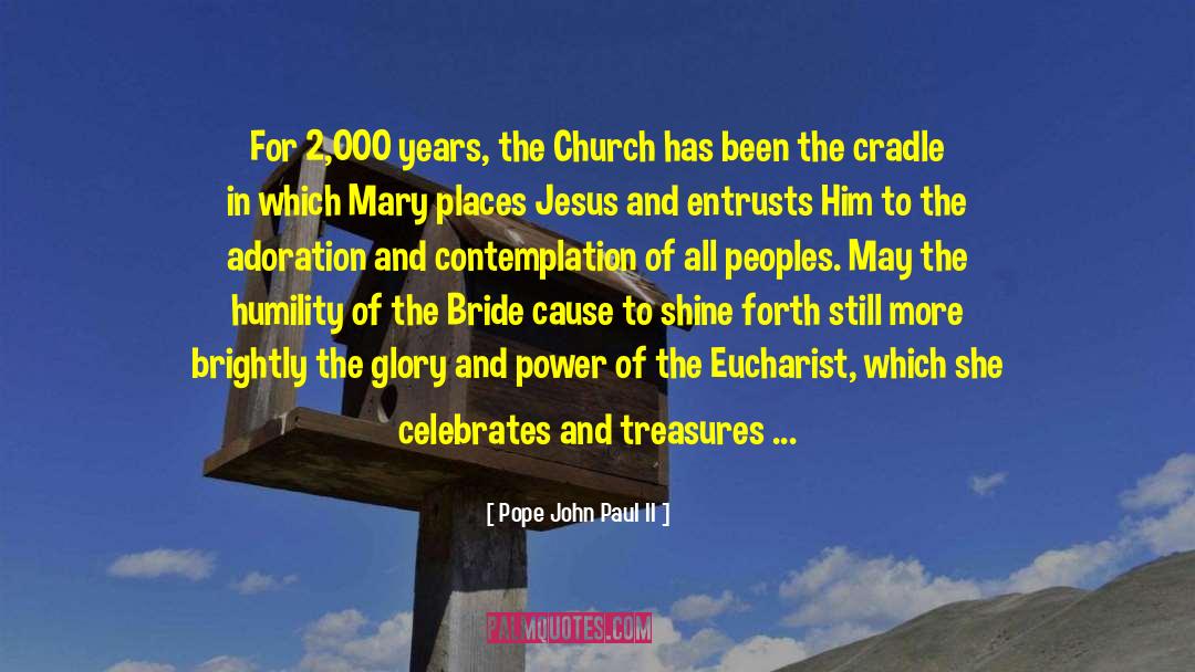 Completion Of 2 Years In Company quotes by Pope John Paul II