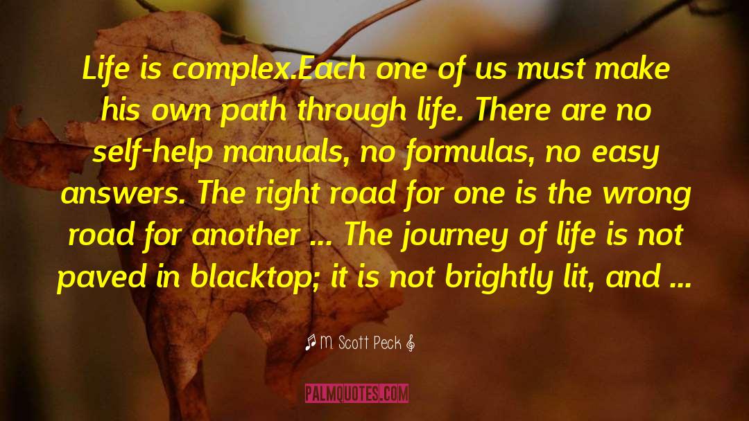 Complexes quotes by M. Scott Peck