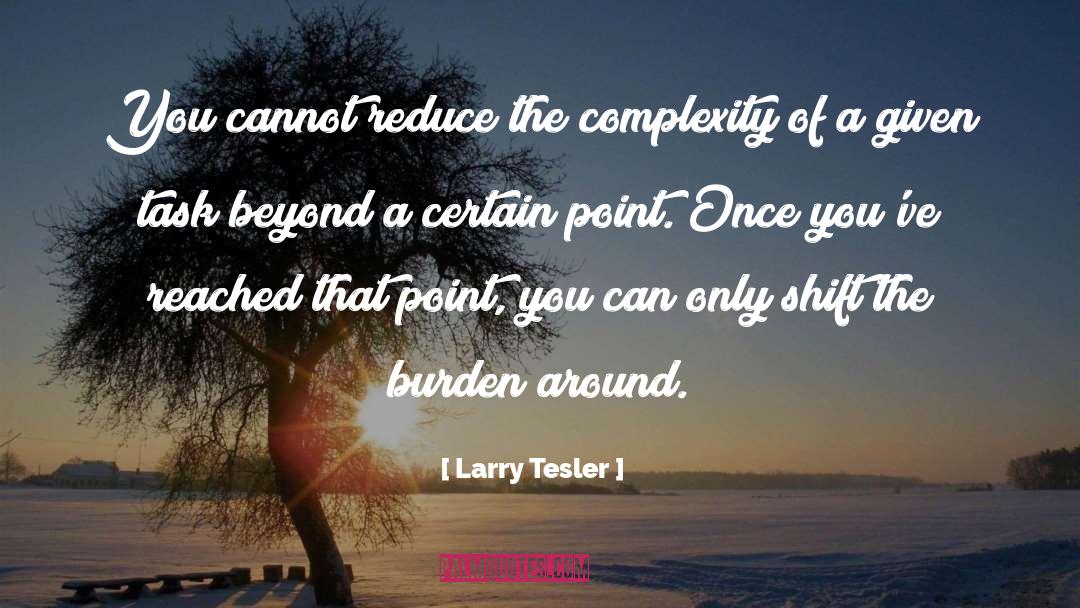 Complexity quotes by Larry Tesler