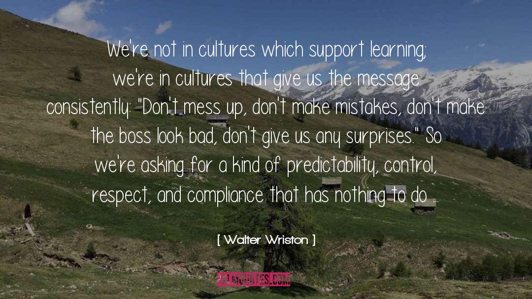 Compliance quotes by Walter Wriston