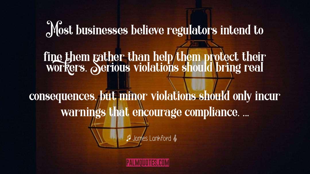 Compliance quotes by James Lankford