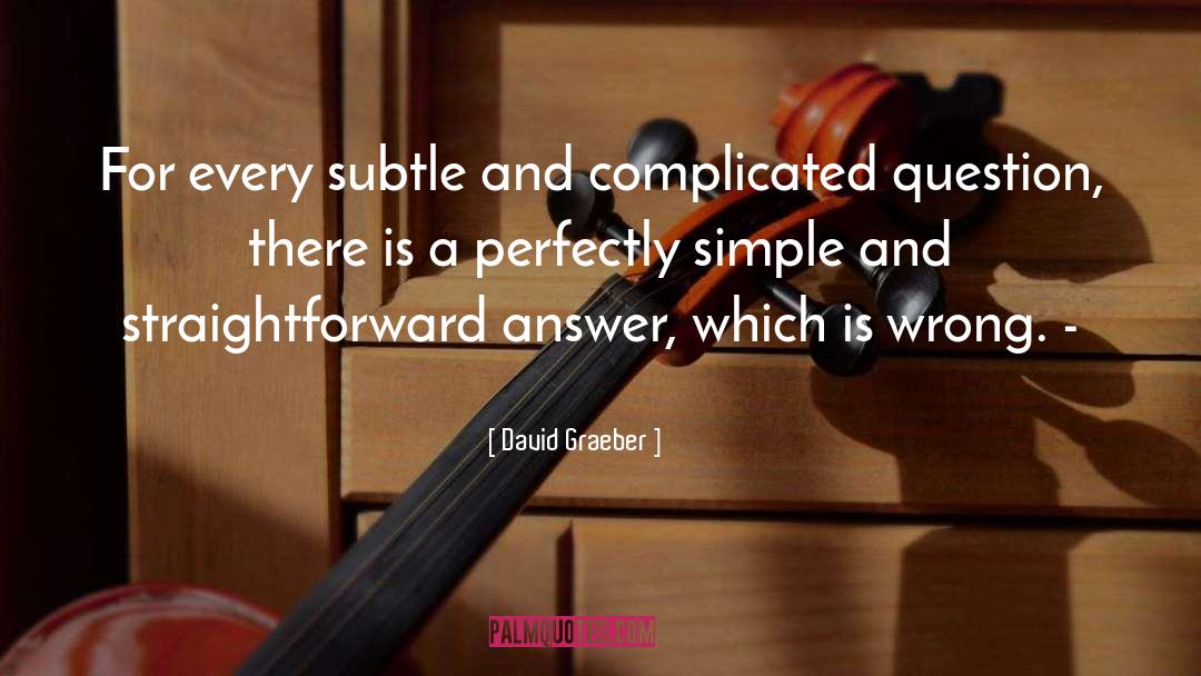 Complicated quotes by David Graeber