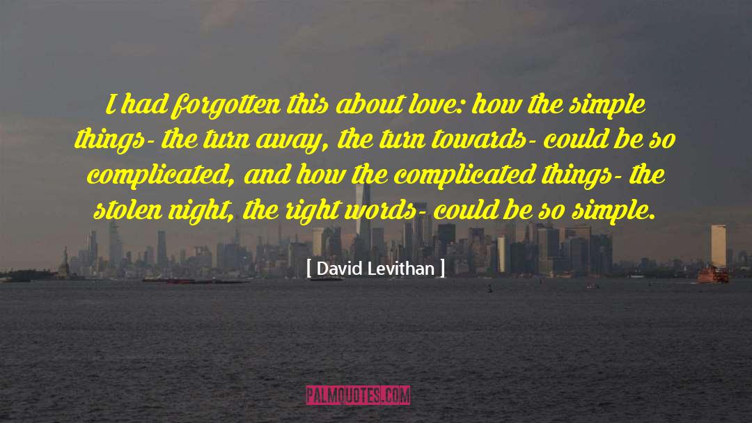 Complicated Things quotes by David Levithan