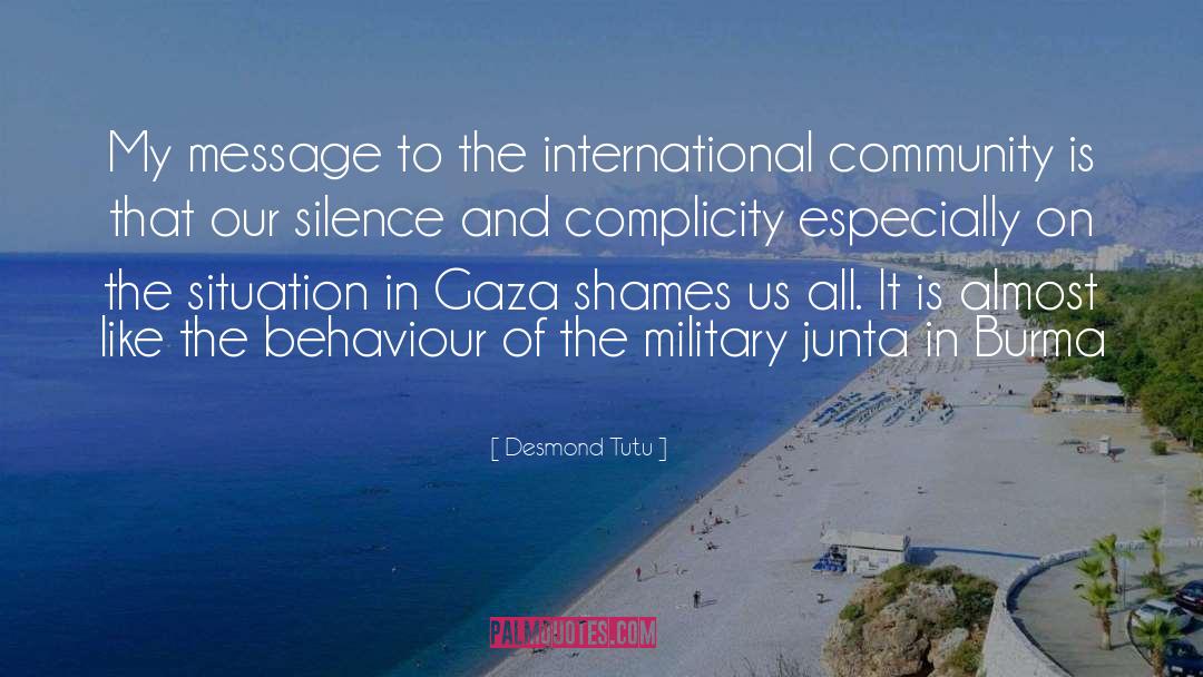 Complicity quotes by Desmond Tutu