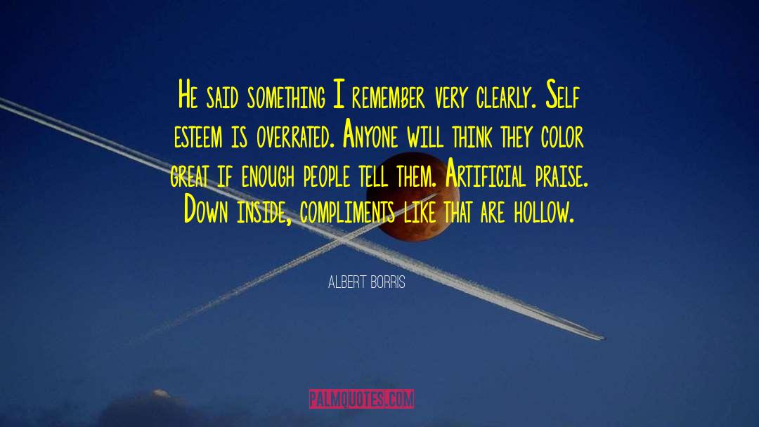 Compliments quotes by Albert Borris