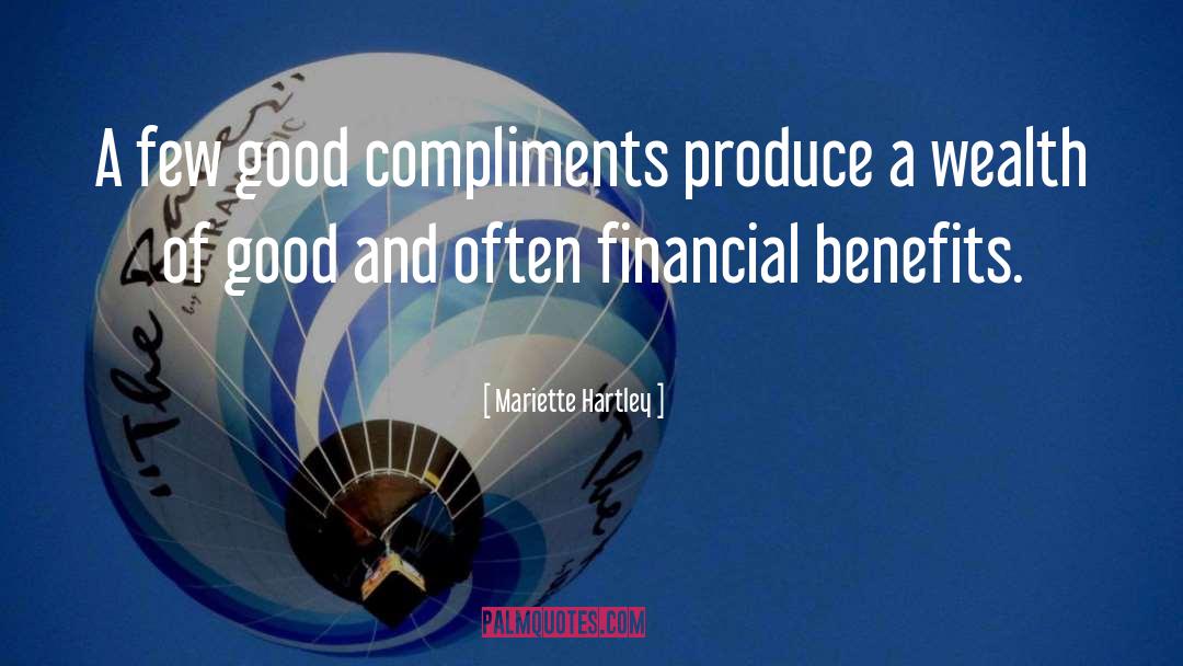 Compliments You quotes by Mariette Hartley