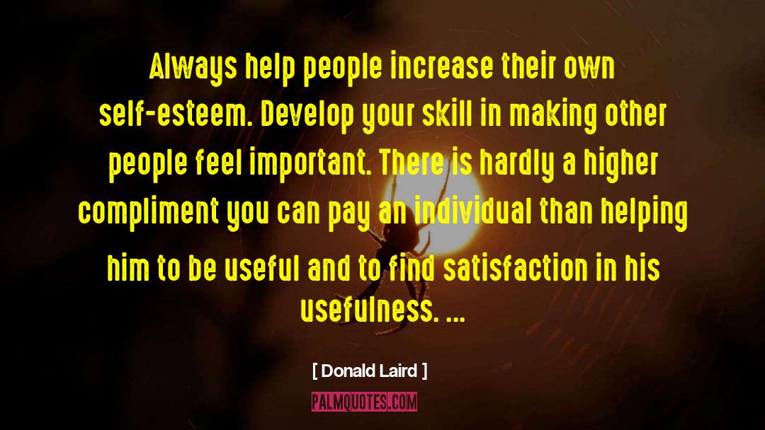 Compliments You quotes by Donald Laird