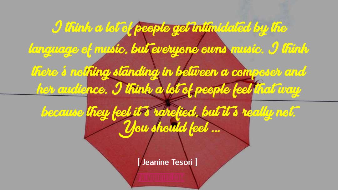 Composer quotes by Jeanine Tesori
