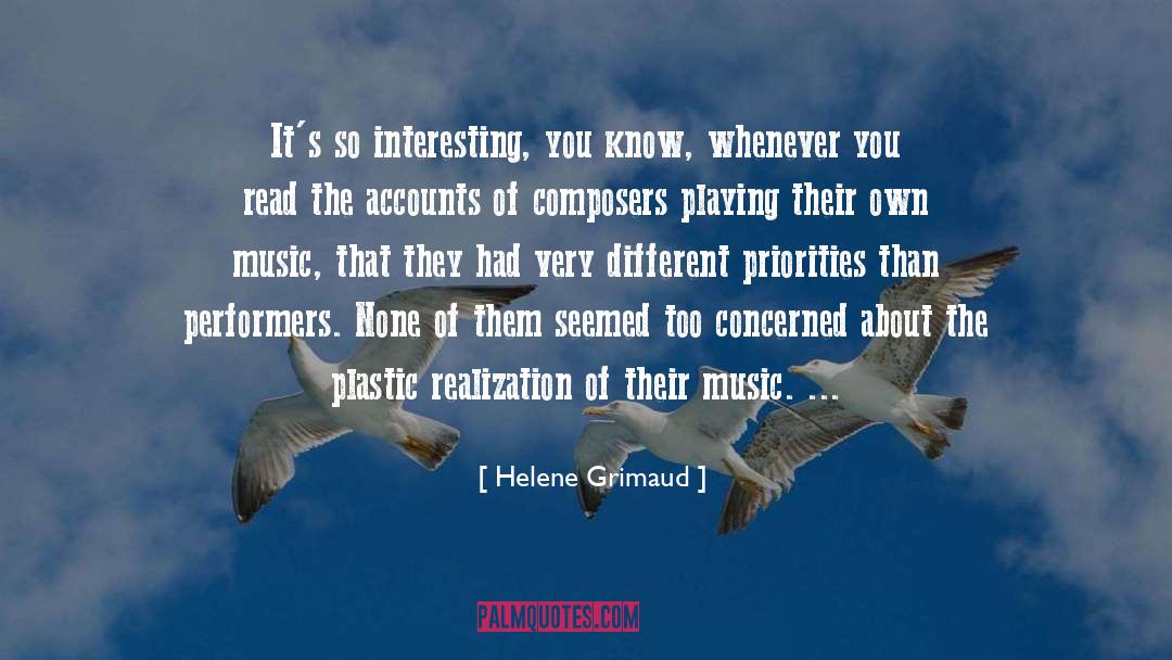 Composer quotes by Helene Grimaud