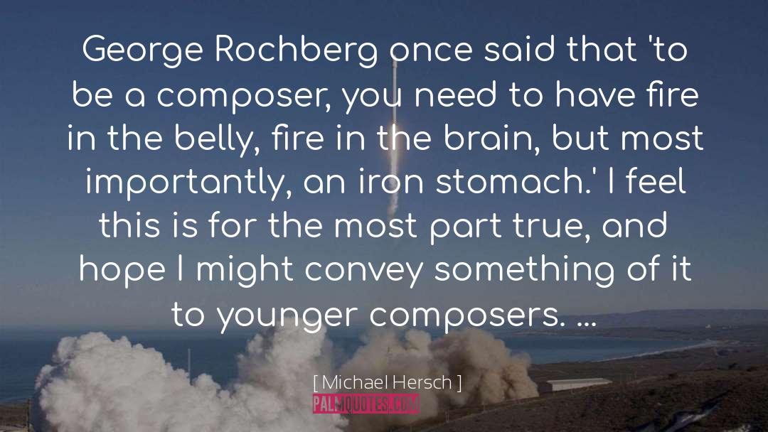 Composers quotes by Michael Hersch