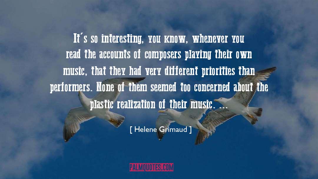 Composers quotes by Helene Grimaud