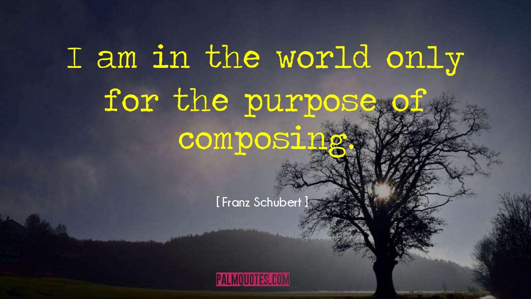 Composing quotes by Franz Schubert