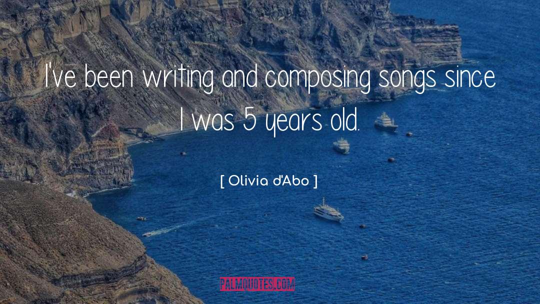 Composing quotes by Olivia D'Abo