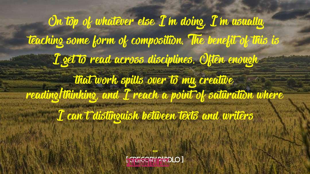 Composition quotes by Gregory Pardlo