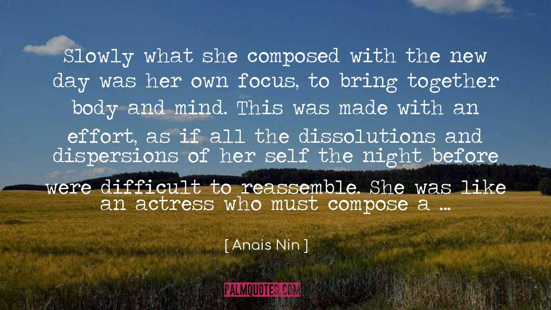 Composure quotes by Anais Nin