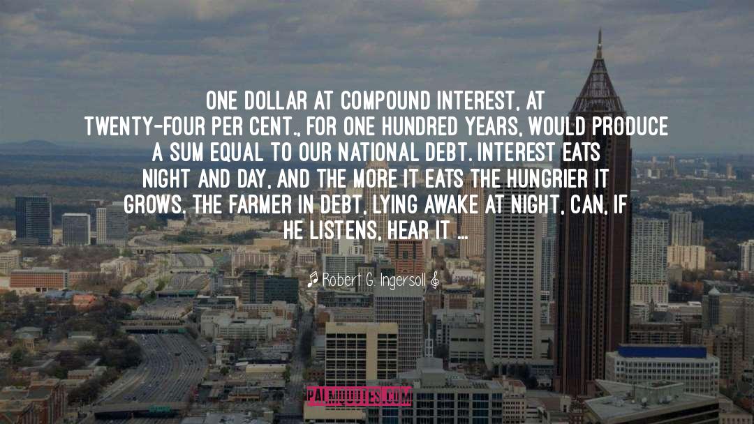 Compound Interest quotes by Robert G. Ingersoll