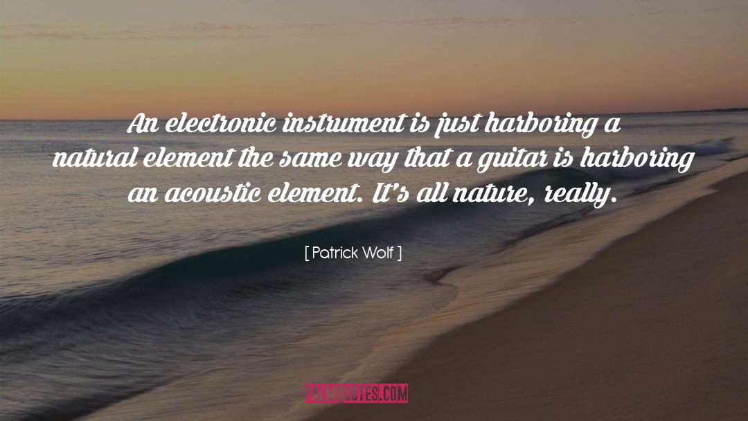 Compounds And Element quotes by Patrick Wolf