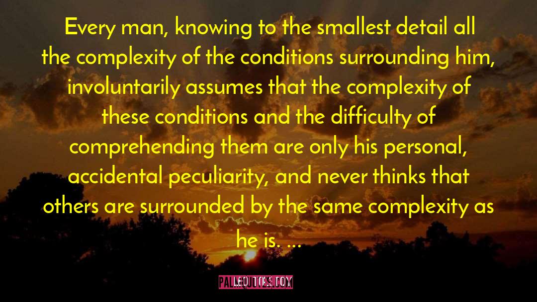 Comprehending quotes by Leo Tolstoy