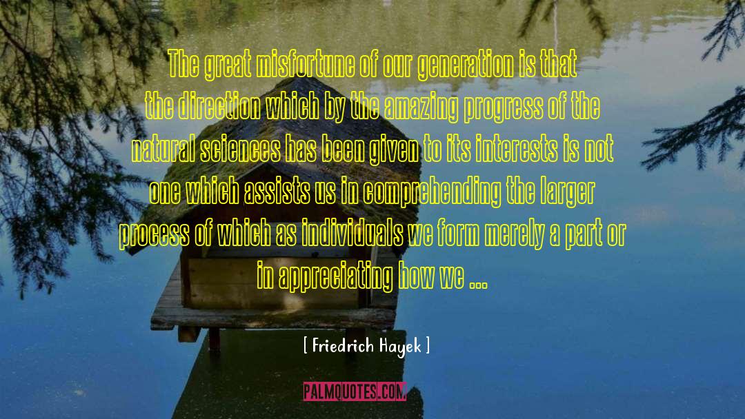 Comprehending quotes by Friedrich Hayek