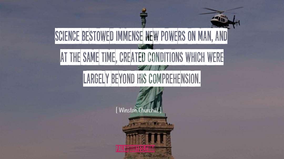 Comprehension quotes by Winston Churchill