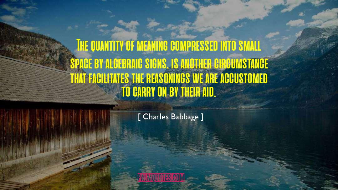 Compressed quotes by Charles Babbage