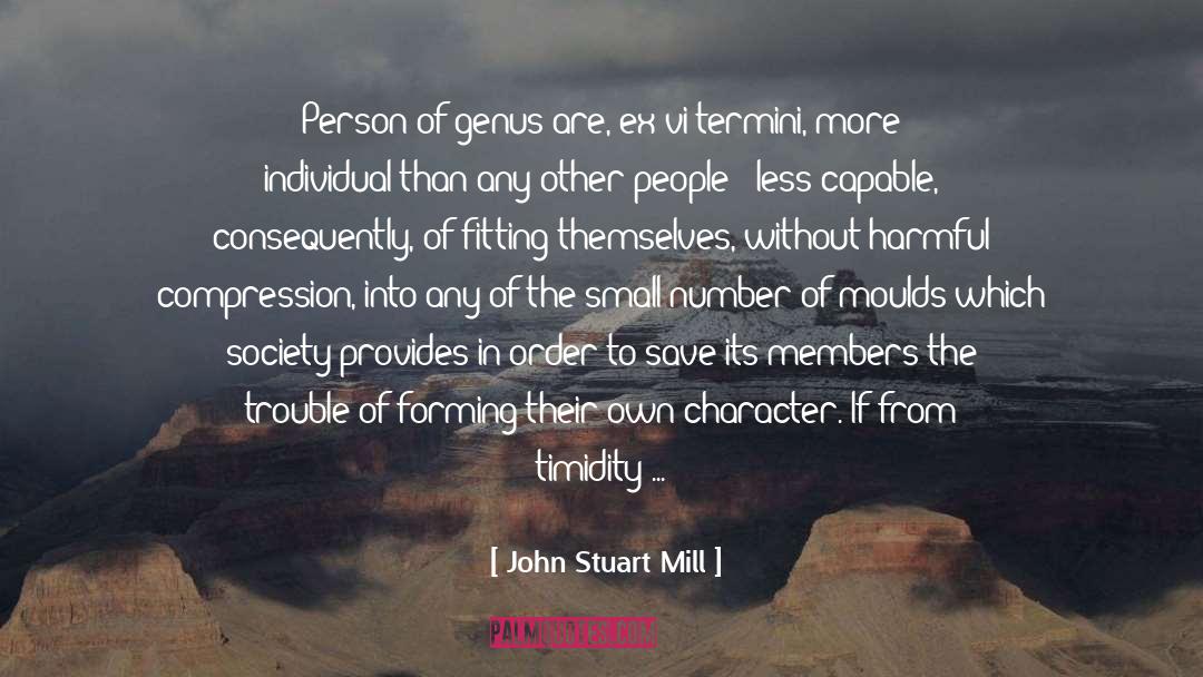 Compression quotes by John Stuart Mill