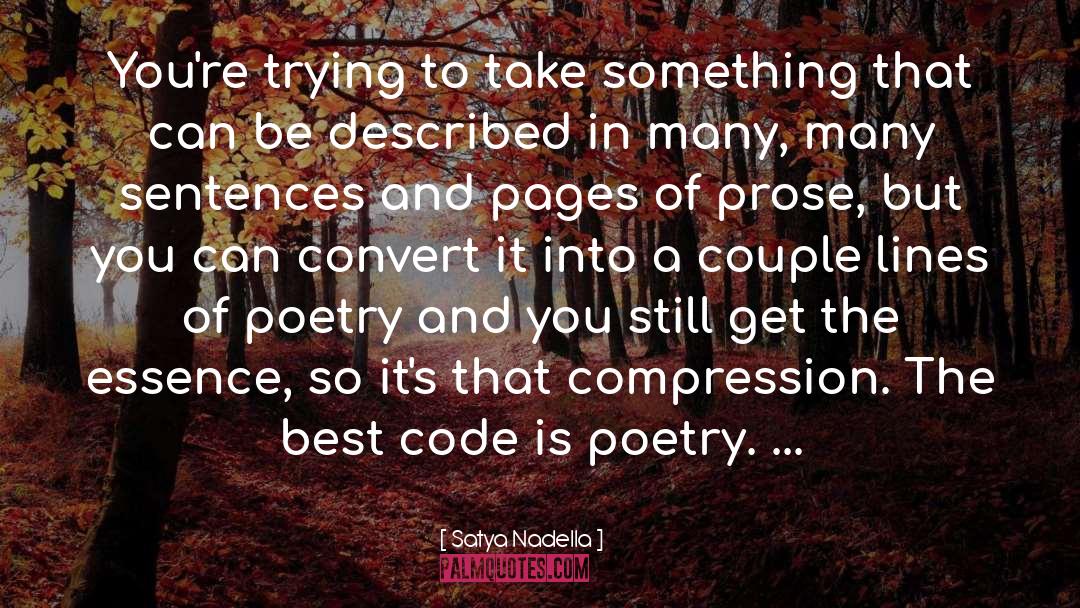 Compression quotes by Satya Nadella