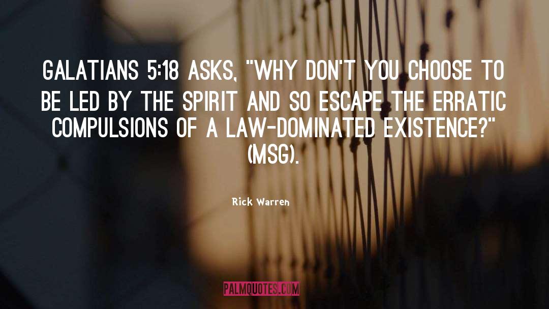 Compulsions quotes by Rick Warren