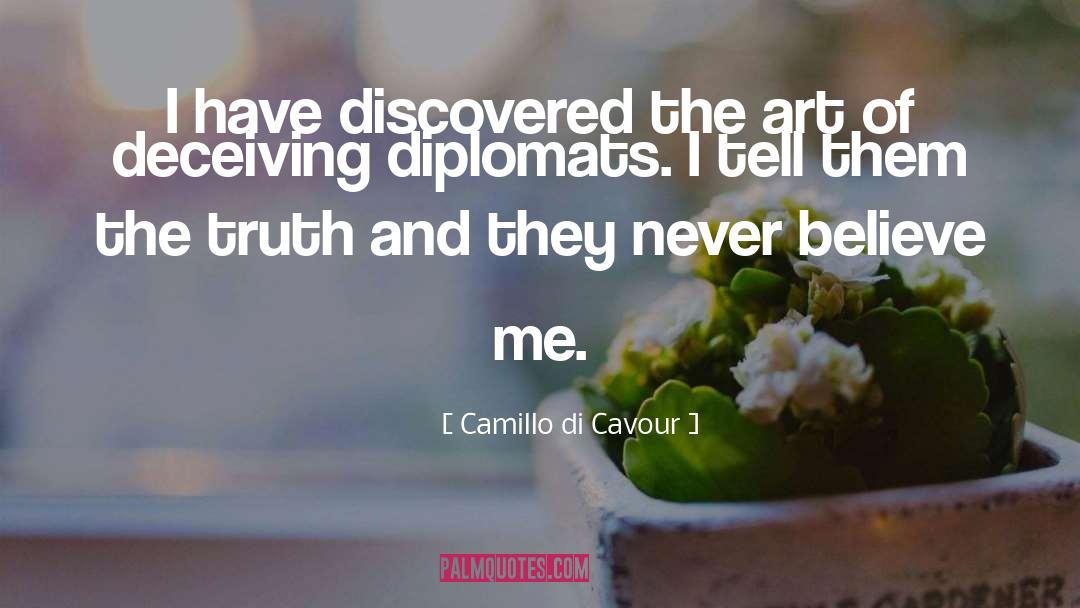 Compulsive Lying quotes by Camillo Di Cavour