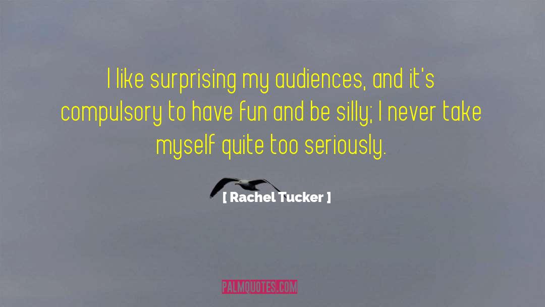 Compulsory quotes by Rachel Tucker