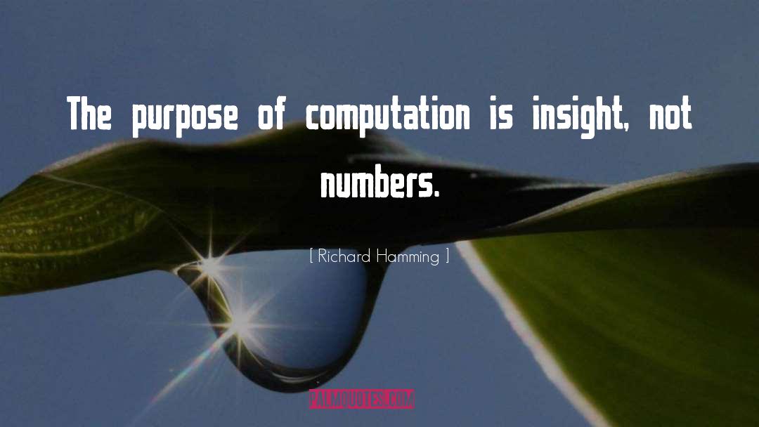 Computation quotes by Richard Hamming