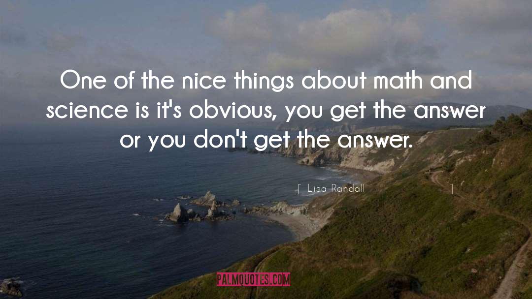 Computations Math quotes by Lisa Randall