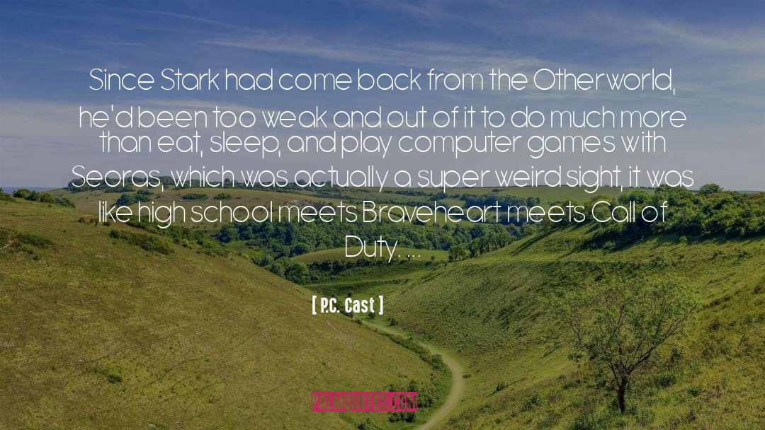 Computer Games quotes by P.C. Cast