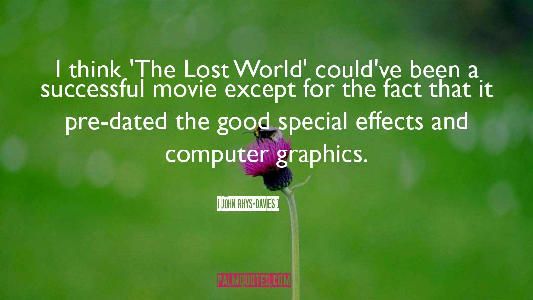 Computer Graphics quotes by John Rhys-Davies