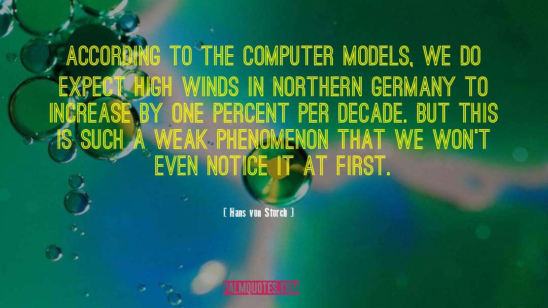 Computer Models quotes by Hans Von Storch