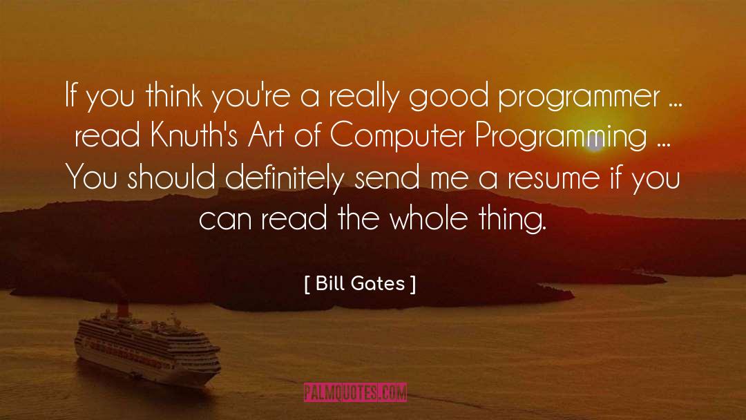 Computer Programming quotes by Bill Gates