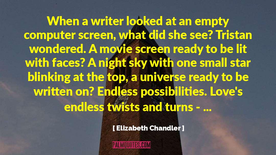 Computer Screen quotes by Elizabeth Chandler