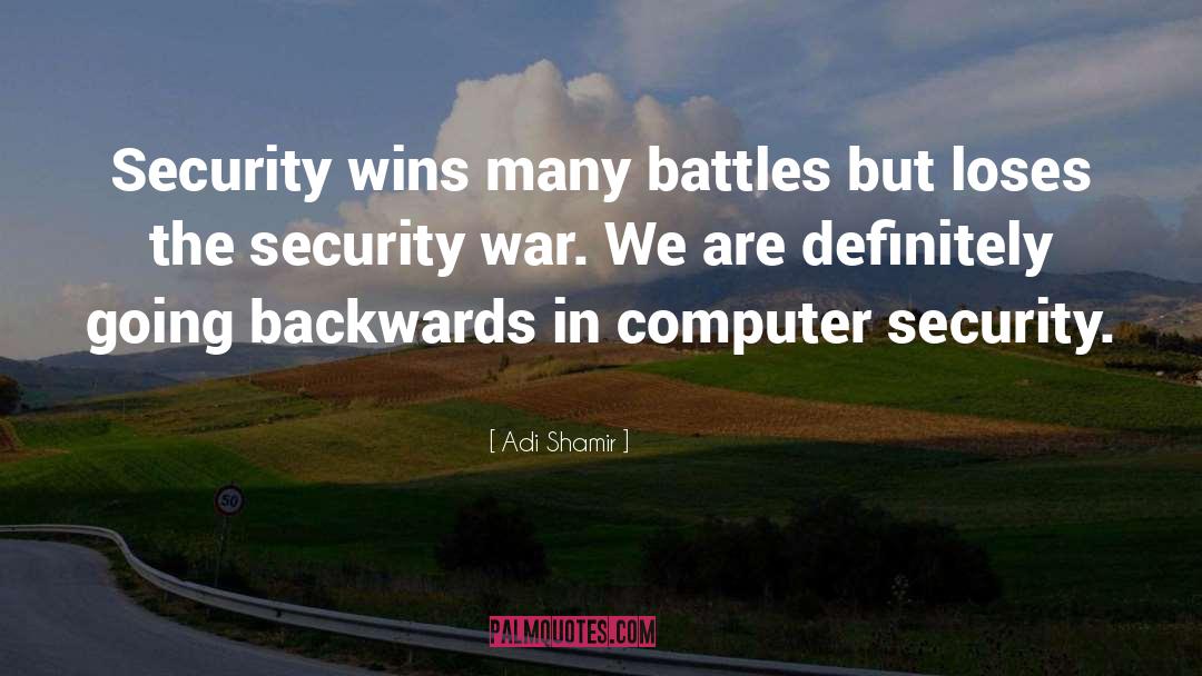 Computer Security quotes by Adi Shamir