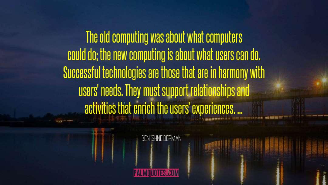 Computing quotes by Ben Shneiderman