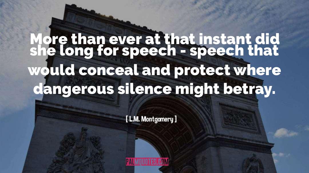 Conceal quotes by L.M. Montgomery
