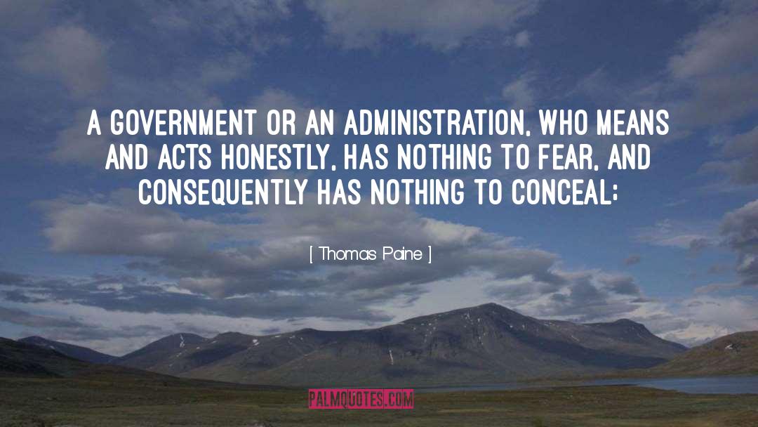 Conceal quotes by Thomas Paine